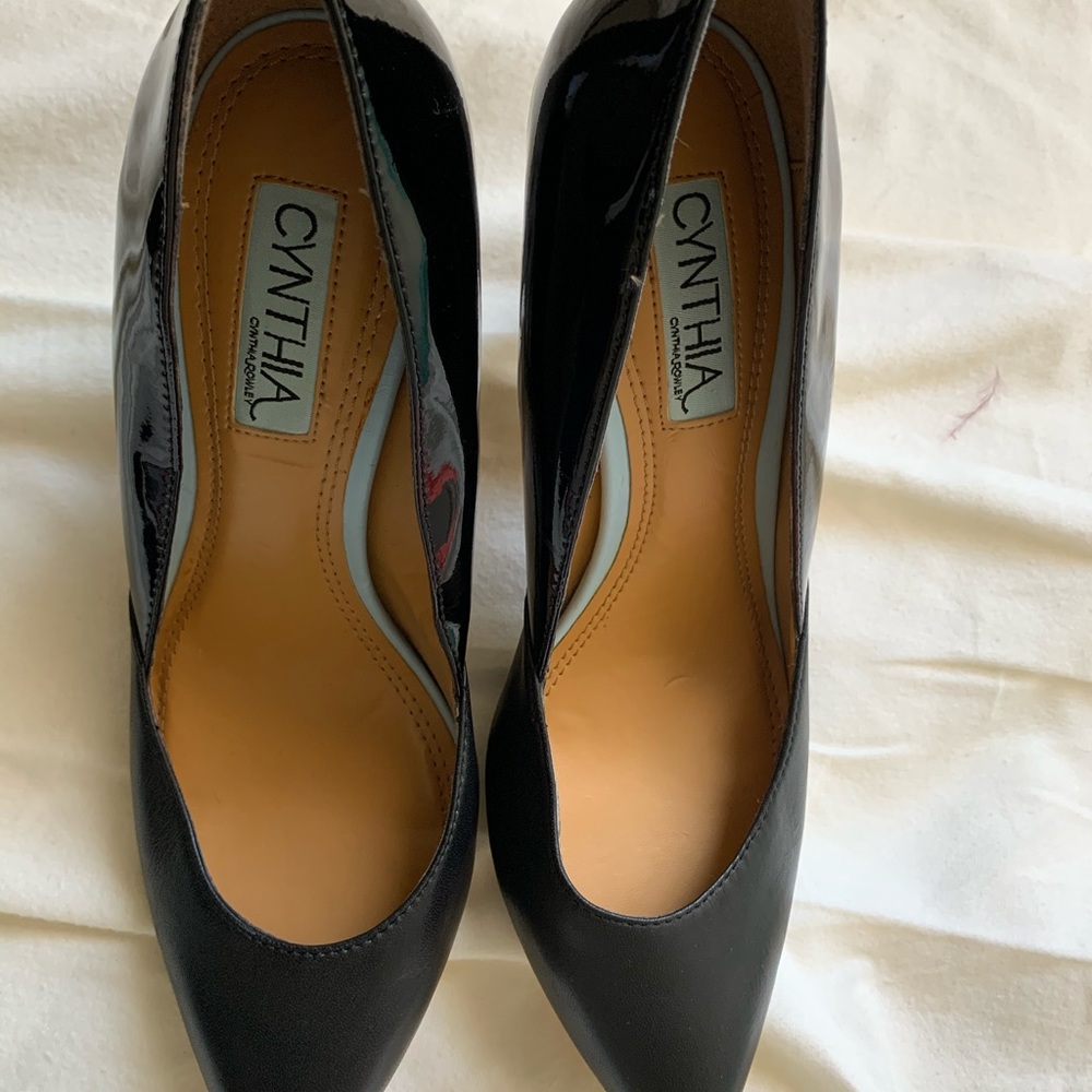 Cynthia Rowley black heels, - Picture 2 of 5